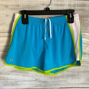 Under Armor Blue/Green Athletic Shorts